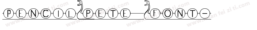 pencilPete Font字体转换